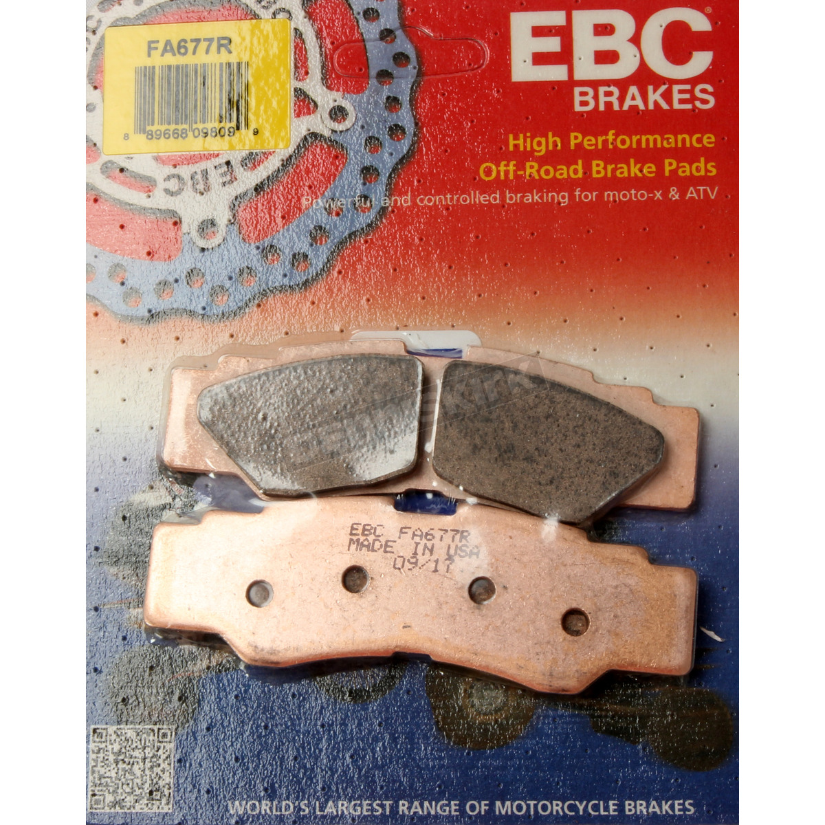EBC Brakes Double-H Sintered Superbike Brake Pads Rear - FA677R EBC Brakes Double-H Sintered Superbike Brake Pads Rear - FA677R